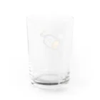 まるちのアジに食べられる猫 Water Glass :back