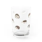 Hanamiのハリネズミいっぱい Water Glass :back