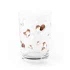 ずっこ（zucco.)のシェルティのおやこ Water Glass :back