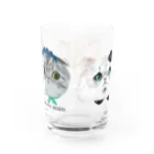 wokasinaiwoのバースディプリンと仲間 Water Glass :back