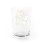 カメちゃん𓆉のカメちゃんトリオ Water Glass :back