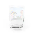 きょんと愉快な仲間たちのたこあげするのぉ～～！！ Water Glass :back