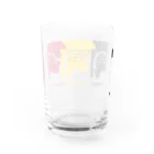 𝔹子のベルギー　発音記号　国旗色 Water Glass :back