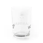 wokasinaiwoのヲカシナイヲ手書き風ロゴ Water Glass :back