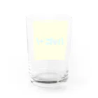 sacchestのハッピー！イエロー Water Glass :back