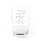 万枚ちゃんのHAPPY BIRTHDAY TO ME Water Glass :back