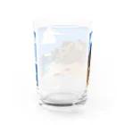 おしんぽこのマーガレット・リバー Water Glass :back