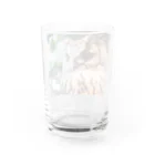 ヤバイふくろう屋さんのイケテルふくろうくん Water Glass :back