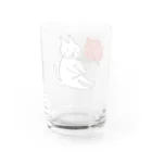 Hiroguguのウチのニャンコ　ばら Water Glass :back