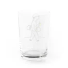 山本啓太さんのSUZURIショップのスケボーくんのグラス Water Glass :back