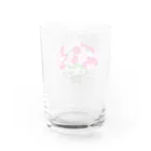 ペアTシャツ屋のシバヤさんのペア(BRIDE)　ブーケ Water Glass :back