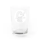 エクレアンショップの眠いアマビエ Water Glass :back