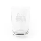 1000_sunnyのYM_bw Water Glass :back