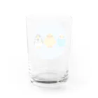rodentのドット小鳥ズ Water Glass :back