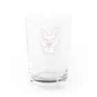 nyanchu08023のおじさんウサギ Water Glass :back