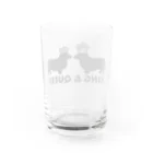 5corgisのKING ＆ QUEEN （コーギー） Water Glass :back