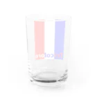 S.S.Tricoloreのトリコロールロゴ Water Glass :back