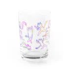 岩淵のしっぽネコグラス　カラフル Water Glass :back