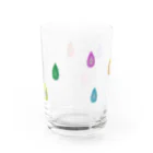 もふもの影差す雨玉 Water Glass :back