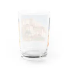 ART_collectionの「カーニュの郵便局の庭からの眺め」ルノワール Water Glass :back