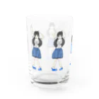 satiexitのブルーな女の子 Water Glass :back