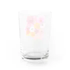 スタジオ　ねこのしっぽの淡紅花少女 Water Glass :back