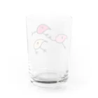 suzuriのeeeeat!のeeeeat!のキーウイ(ピンク) Water Glass :back