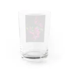 店ショップのブラックアンドピンク Water Glass :back