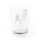 ハーフなお店の排球【バレーボール】 Water Glass :back