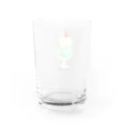 苺のクリームソーダラパン Water Glass :back