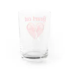 Si-manのHeart cut Water Glass :back