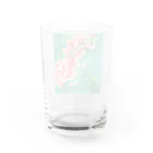 art-mimösaのオーロラとネコとフラワーと Water Glass :back