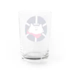 のびネコとおさかなのお店のマリン柄ネコ 浮き輪 Water Glass :back