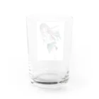 rikuの夏の風とセーラー服の女の子 Water Glass :back