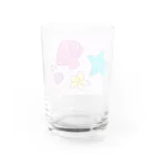 めんだこうさぎ星人の夏gakita ぴんく Water Glass :back