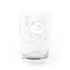 エストループキャラクターのふんわかウサギ ゴログラス Water Glass :back