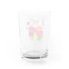 花のある生活のカラフルローズ Water Glass :back