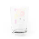 happy pastel yuyuの猫さんとガーベラ Water Glass :back