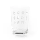 目ん玉の宗教のマーク集 Water Glass :back