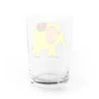 kotoのお店(*´︶`*)のしあわせの黄色いぞう Water Glass :back