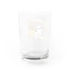 遥ん/犬顔絵　のなかよし シーズー&プードル Water Glass :back