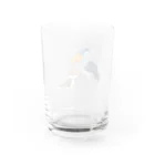 キクチミロのハシビロコウ&チベットスナギツネ Water Glass :back