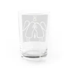 Prayers of angelsのAn angel in the embrace. Water Glass :back