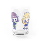 おんなどもの可愛いグッズショップの横並びおんなどもちゃん Water Glass :back