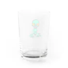 AmberjackのQanon 宇宙人 Water Glass :back