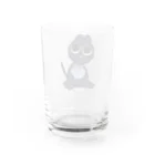 ムイムイクソジャンボのお食事した黒猫 Water Glass :back