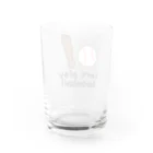 スズナのLet's play baseball Water Glass :back