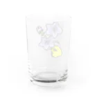 ぴよたそ商店のききょうの花とぴよたそ Water Glass :back