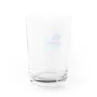 muroちのあじさい色のねむいかたつむり Water Glass :back