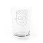 ゆるゆるの天パめがねくん Water Glass :back